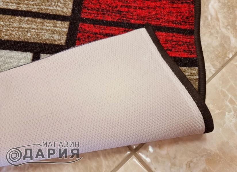 Мокетена пътека ERIKA 8010 beige/red